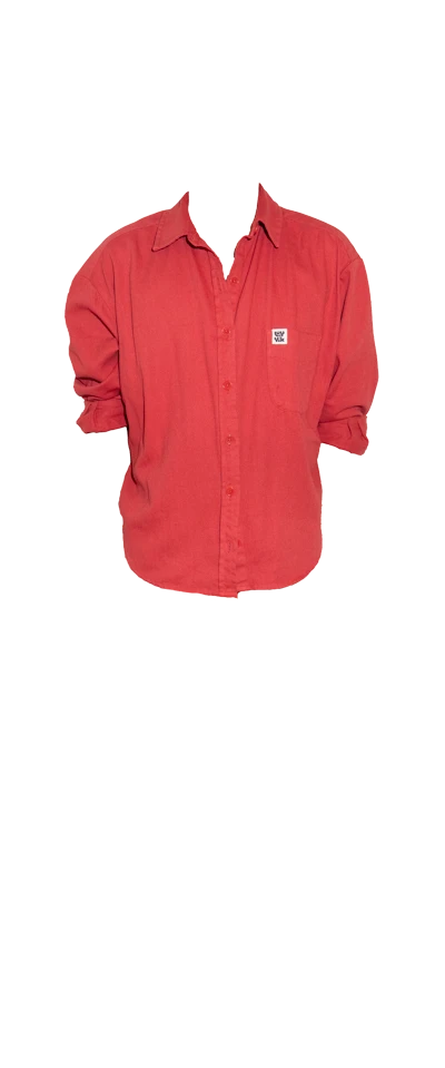 Red Oversized Lucy & Yak Shirt